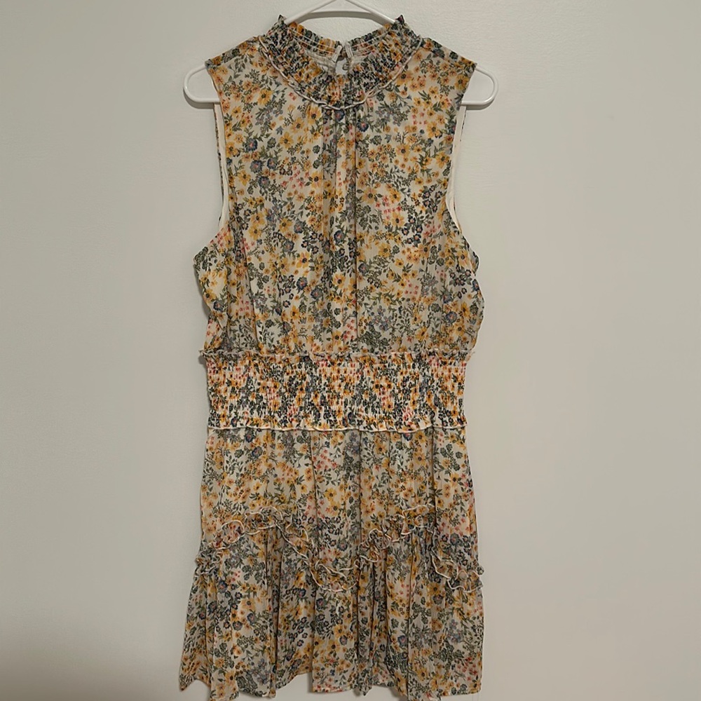 Sleeveless floral dress
